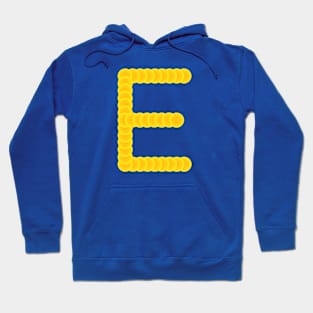 Future Typo 1 - Yellow 3D Letter E Hoodie